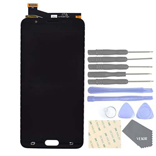 VEKIR Touch Screen Display Digitizer Remplacement de l'écran pour Samsung Galaxy J7 Prime(2016) G610 G610F G610M G610Y(Black)