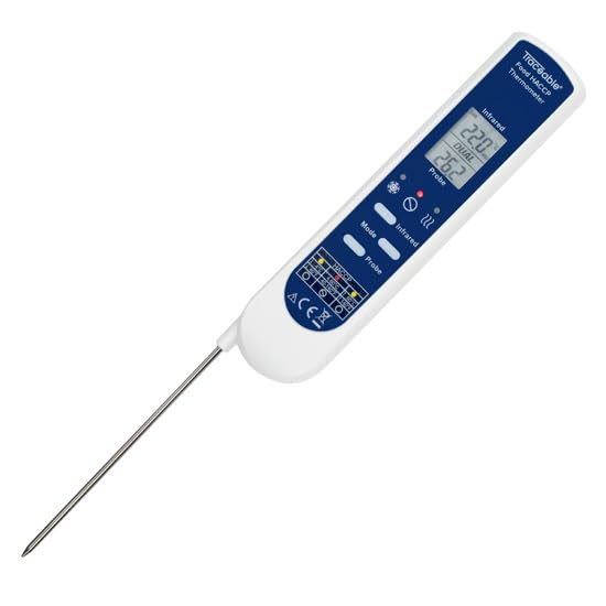 Traceable 2-in-1 Waterproof Calibrated HACCP Food Thermometer with Integral Fold-Out Probe