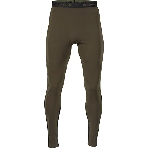 Harkila Heat Long Johns pantalón interior térmico Willow greenBlack Next-to-Skin talla hombre