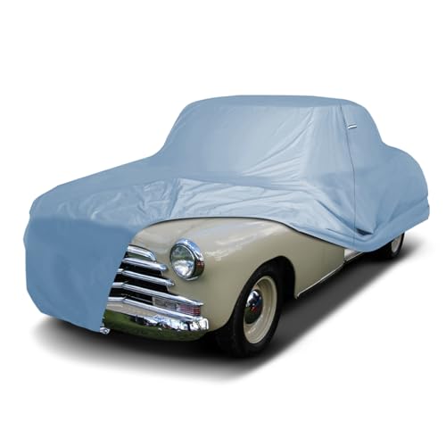 Image of iCarCover Premium Car Cover for 1946-1948 Chevy Stylemaster Heavy Duty Waterproof All Weather Automobiles Custom Fit Indoor Outdoor UV Snow Protection Covers with Straps and Bag