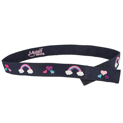 Myself Belts Unisex Easy One Handed Belt Rainbow (Toddler/Little Kids/Big