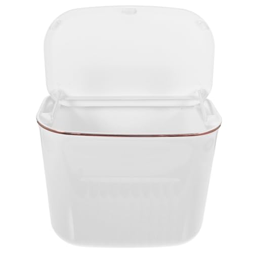 Contenedor de basura colgante para cocina blanco pequeño