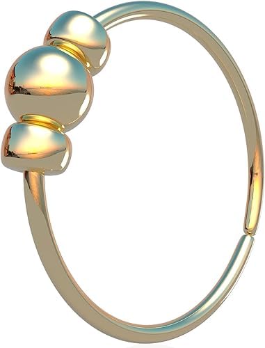 Gold Nose Ring - Thin Tiny 24 Gauge 7mm Beaded Nose Hoop Ring - 14k Gold Filled Nose Rings For Women - Small Handmade Nose Piercing Jewelry - Gift Ready