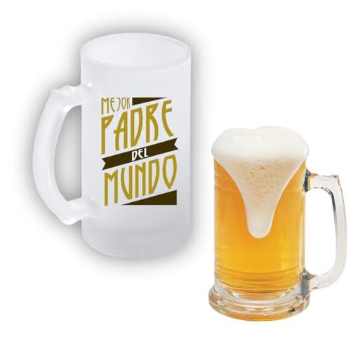 Rafasshop Jarra de cerveza efecto hielo especial sublimación- regalos originales - regalo padre abuelo tio hermano - dia del padre - regalo cumpleaños hombre - copa cerveza personalizada (5)
