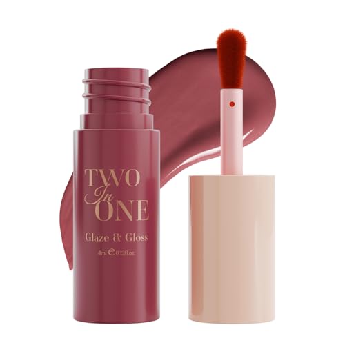 Image of Character Two in One- Glaze & Gloss | Bold Color + High-Shine Lip Gloss | Lightweight, Smudge-Proof & Transfer-Resistant | Non-Sticky, Comfortable Wear | Travel-Friendly & Long-Lasting (CTO403, 4ml)