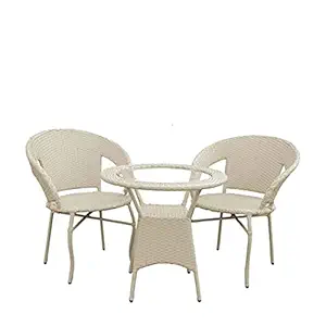 Artic Fashion D-12|Indoor |Outdoor |Living Room| Balcony| Garden| Chair Table Set (2 Chair + 1 Table)| Furniture Set| Coffee Chair Table Set| Powder Coated|
