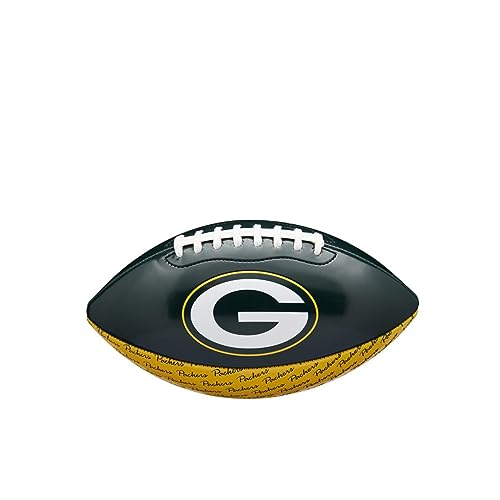 Wilson American Football NFL City Pride, Green Bay Packers, Mischleder, Für Freizeitspieler, Grün/Gelb, WTF1523XBGB