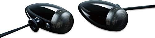 Kuryakyn 2504 Motorcycle Lighting Accessory: LED Mini Bullet Auxiliary Turn Signal/Marker Lights, Amber, Gloss Black, 1 Pair Kuryakyn 2504 Motorcycle Lighting Accessory: LED Mini Bullet Auxiliary Turn Signal/Marker Lights, Amber, Gloss Black, 1 Pair