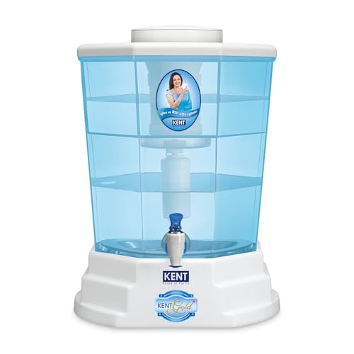 KENT Gold Plus Gravity Water Purifier | UF Technology Based | Non-Electric & Chemical Free | Counter...