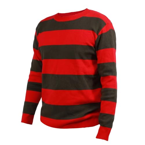 Disfraz infantil Halloween suéter rayas verde y rojo miniatura 4