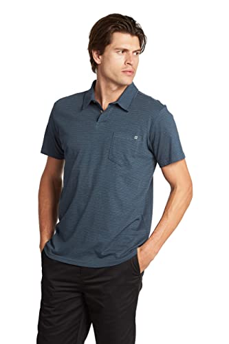 Billabong-Mens-Polo-Short-Sleeve-Shirt-Classic-Polo-Shirt-with-Button-Closure-Check-Pocket Billabong Men's Polo Short-Sleeve Shirt, Classic Polo Shirt with Button Closure & Check Pocket - Image 1