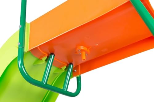 PLATPORTS Playground Slide - Big Backyard Freestanding Plastic Slide - 10 ft Outdoor Swing Set Slide for Kids Ages 4-8