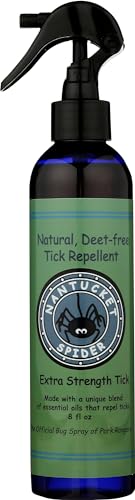 Nantucket Spider Tick Repellent Spray (8 oz) | DEET-Free | Essential Oil Tick Repellent | Made in USA