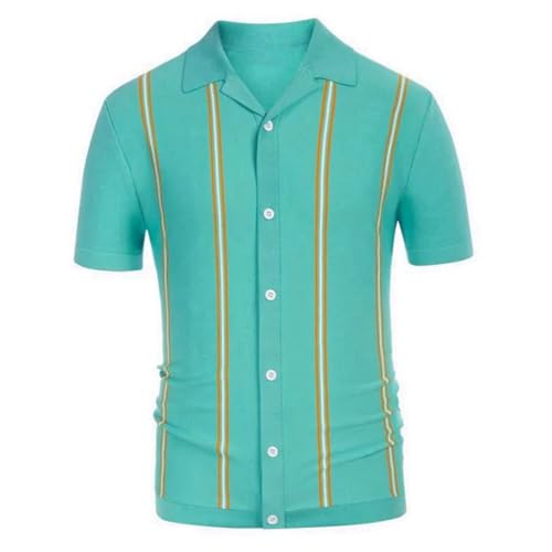 Camiseta de punto para hombre ideal para golf y tardes de playa con tejido ligero