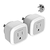Australia New Zealand China Power Plug Adapter, TESSAN Travel Adaptor for US to Argentina Fiji -Type I Australian Outlet Charger - 2 Pack