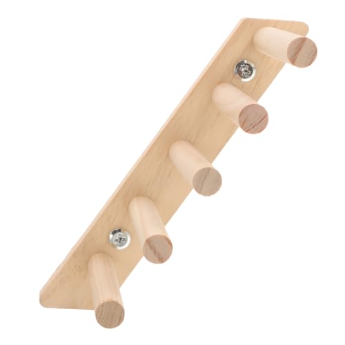 DRESSOOS Perchoir Oiseaux Bois Escalade Cage Perruches Support Activité Jouet Perchoir Oiseaux Bois