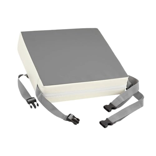 Coussin rehausseur de chaise réglable avec assise en cuir amovible pour repas enfant