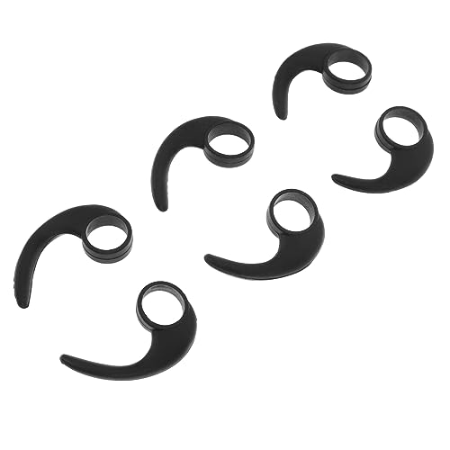 WOFASHPURET Earbuds 6Pcs Earphone earhook Over Ear Headphones Sport Headphones Ear Buds+ Anti- Lost Ear Hook Earbud Ear Hooks Black Headphones Non-Slip Earbud Clip Hook Wing Ear Buds
