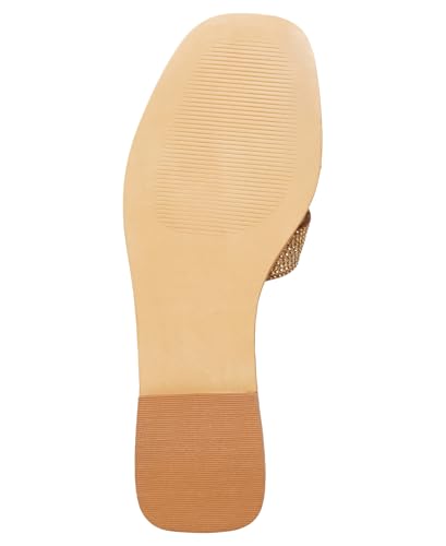 Steve Madden Steve Madden Women's Hadyn Sandal, Bronze Rhinestone, 11