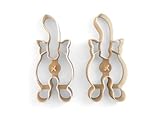 Kitty Butt Cookie Cutter Set - 2 Piece - 4 inch tall - Funny Kitten Cookie Cutters for Cat Lovers