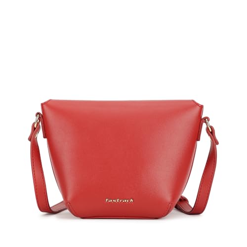 Image of Fastrack Puff Sling with Detachable Pouch | Faux-Leather Women's Handbags | Sling for Casual Carry