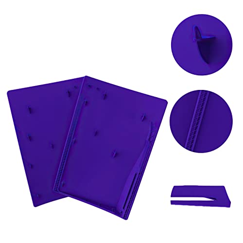 Image of Face Plate Cover Shell for PS5 Disc Edition Console Faceplates, Accessories Compatible with PlayStation 5 Protective Replacement Panels (Galactic Purple)