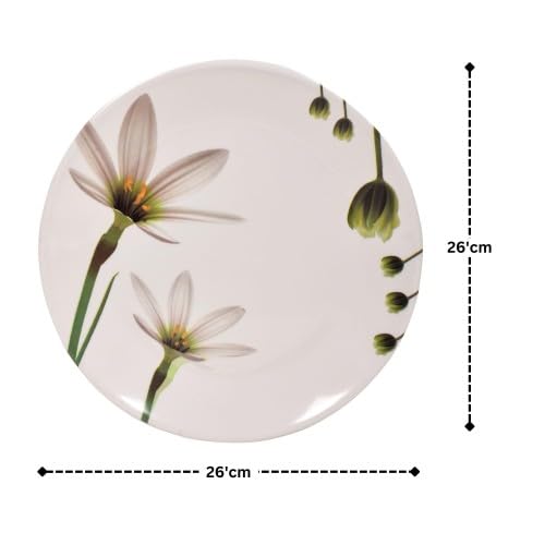 Image of Golden Fish Melamine Full Dinner Plates Set of 6 - 11-Inch BPA-Free, Durable, Break-Resistant Plates for Everyday Meals & Parties (NPF-1)