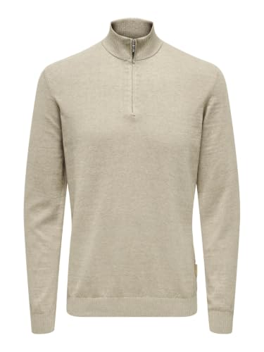 Only & Sons Herren Onsloui Reg 12 Mel Half Zip Knit Noos Onsloui Reg 12 Mel Half Zip Knit Noos (1er Pack)