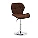 ACD Tabouret de Bar Bürohocker Fitness Stuhl, Modern Barhocker Drehhocker Bürostuhl Drehstuhl Höhenverstellbar, Geeignet Für Den Im Büro Oder Im Home Office (Color : Brown, Size : Small)
