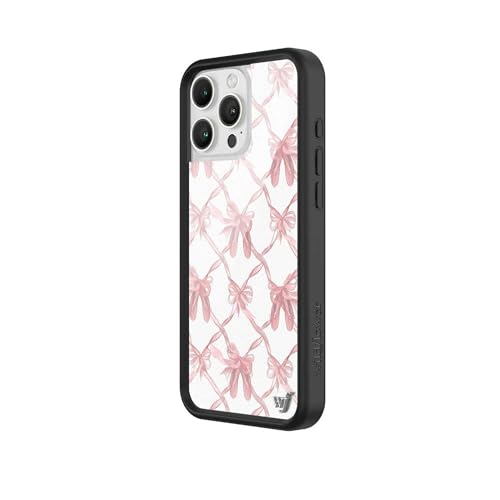 Image of Wildflower Cases - Compatible with iPhone 16 Pro Max | Protective Bumper, 6.5ft Drop Test Certified, Women Owned Small Business | Cute Trendy Coquette Pink Bows Ballet Slippers | On Pointe