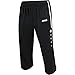 Jako Hose 3/4 Trainingsshorts Active - Pantalones pirata de fitness para niña, color negro/blanco, talla 8 años (128 cm)