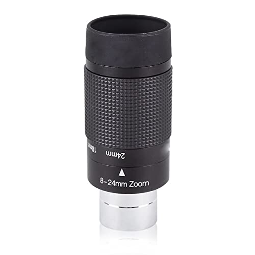 Ocular con Zoom de 8-24 mm de 1,25'' (31,7 mm) para telescopio astronómico completo