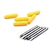 SENRISE 15 Packs 30/45/60 Degree Tungsten Steel Vinyl Cutter Blades with Plastic Cover Replacement Cutting Blades