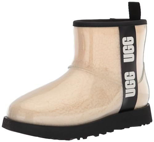UGG Damen Classic Clear Mini Stiefelette, Biege/schwarz 37 EU