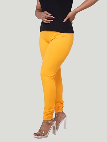 Image of Le-Soft Ladies Cotton Legging | Buttery Soft Stretchy Fit | Churidar Length | Leggings for Women and Girls | Small - 3XL Plus