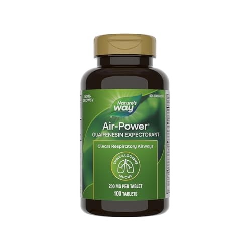 Nature's Way Air-Power, Guaifenesin Expectorant, Clears Airways, 100 ct - image 1