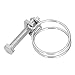 Aumotop Sturdy Stainless Steel Double Wire Hose Clamps Adjustable Hose Clamps for Industrial Applications 20 Pack (21-25mm)