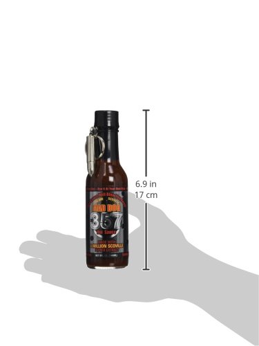 Mad Dog 357 Silver Collector's Edition with Bullet Key Chain Hot Sauce, 5 Ounce