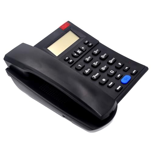 Téléphone fixe filaire de base analogique avec écran d'affichage senior