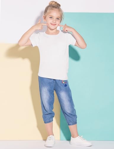 Arshiner Girls Unicorn Shirts Short Sleeve Flip Sequin T-Shirt Tops3