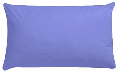 Luxury Polycotton Pair of Plain Pillowcase, 49cm x 74cm - Mid-Blue, Pack of 2 โ image 1