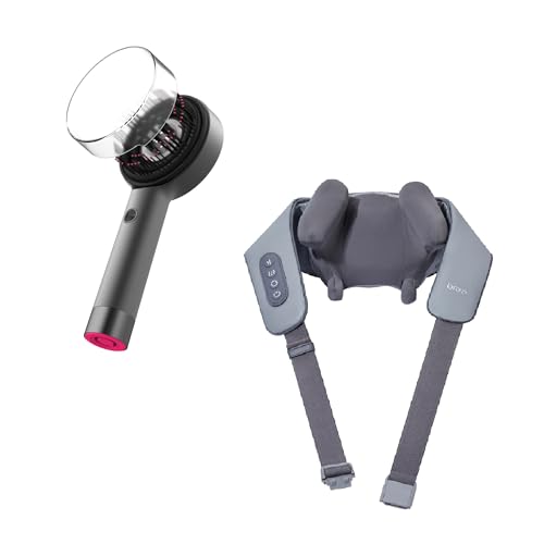 Breo Scalp3 Scalp Massaging Brush+N5 Mini Neck Mssager, Portable Massager for Head Neck, Deep Massage at Home for Relax