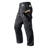 Mens Cargo Pant Winter Fleece Lined Stretch Tactical Work Trouser with Multiple Pocket Waterproof Hiking Outdoor Tactical Pants Black M
