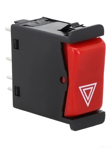 Interruptor intermitente 0008209010 para W201 W123 W126 C126, señal de giro negra y roja para relé con construcción de plástico y metal, compatible con