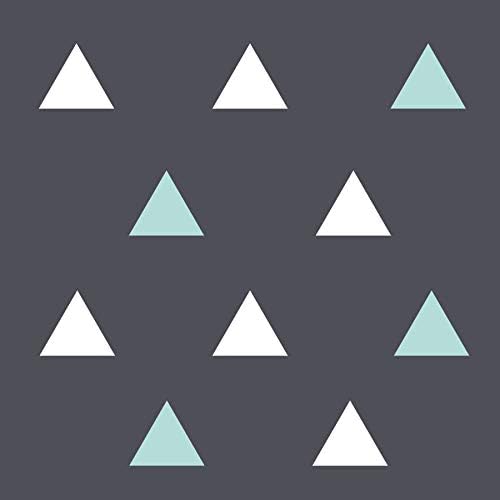 Triangle wall stickers, White and Aqua - Image 3