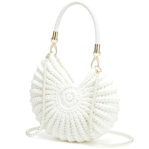 Sac conque et perles tressées idéal pour vos soirées d'été et mariages