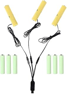 follwer0 3 in 1 Battery To Electric AAA Converter Any 1-4pcs AAA Battery Eliminator Power Supply for Christmas LED Light Clock Toys Lamps Device To USB Electric
