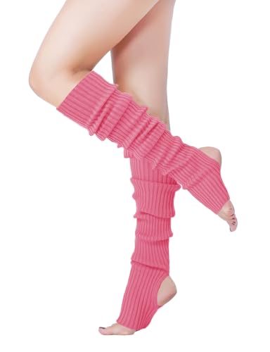 Image of v28 Women's Neon Knit Leg Warmer for 80s Party Dance Sports Yoga