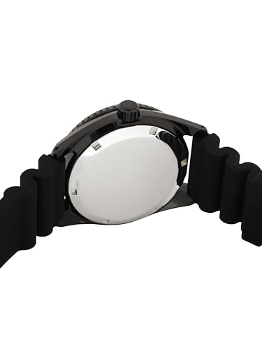 ALBA Silicone Men's Analog Wristwatch Al4439X1, Dial Color-Green, Band Color-Black - Image 5