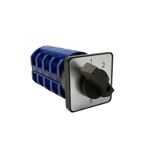 Interruptor de leva rotatorio de 5 posiciones con control manual seguro de motor 63A 1